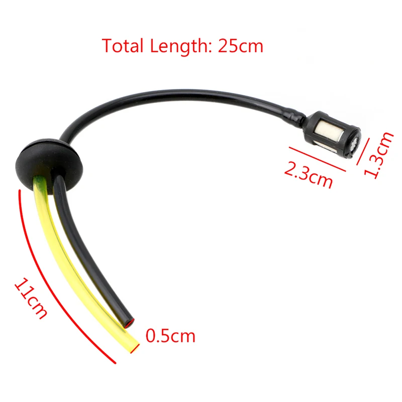 

Replacement Fuel Hose Pipe + Tank Filter for Strimmer Trimmer Brush Cutter New