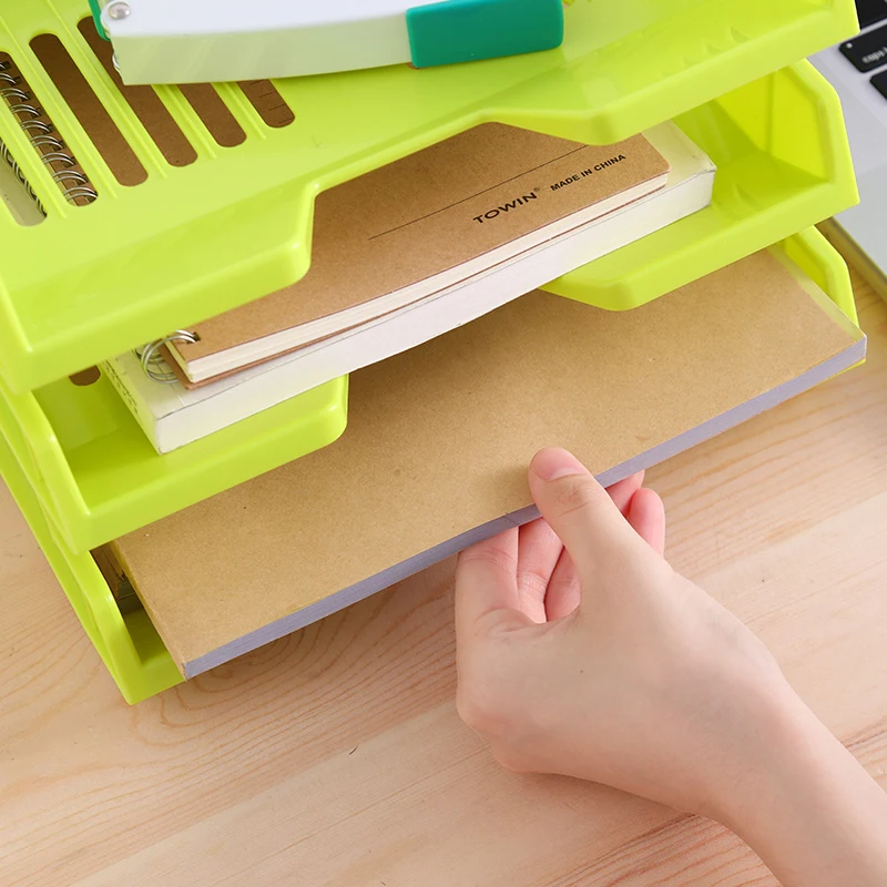 Creative Plastic Hollow Drawer Storage Basket Organizer Multi-Function Modern Home Office Document Rack | Дом и сад