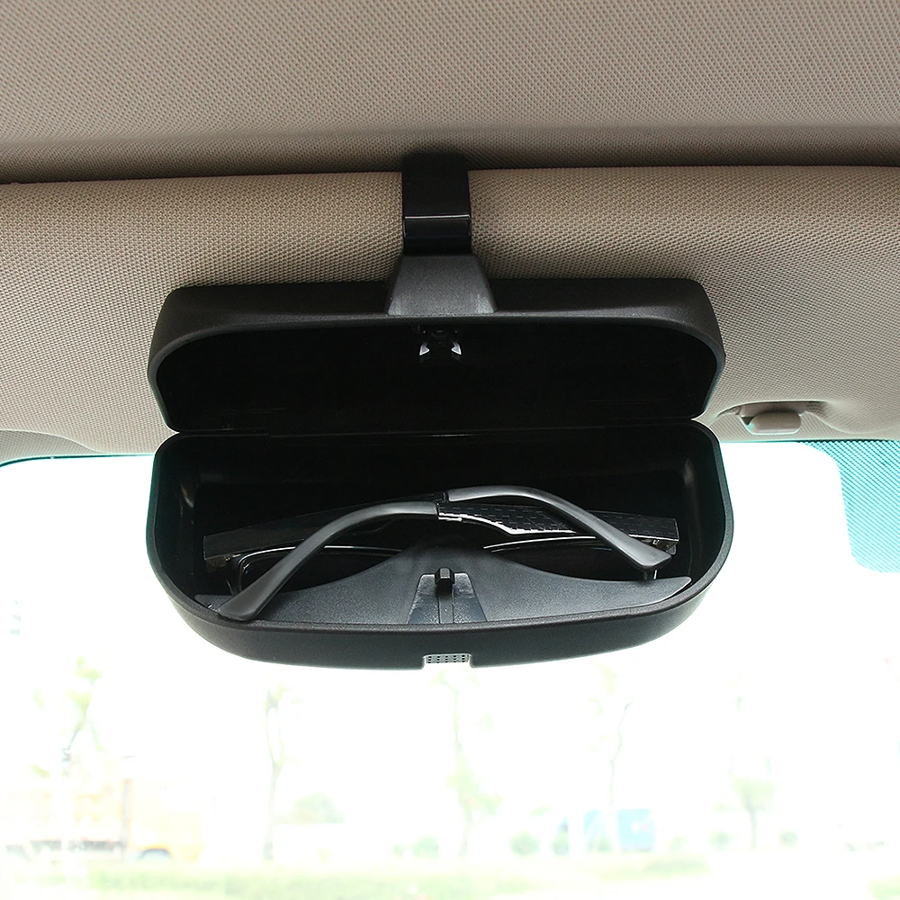 Car Glasses Case Organizer Box Sunglasses Holder Storage Pockets for Ford Focus Fiesta Ecosport Everest Mondeo Kuga | Автомобили и