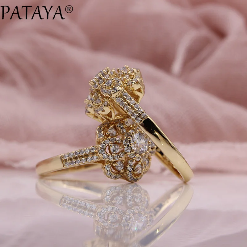 Новинка кольцо PATAYA с инкрустацией из микровоска женское модное свадебное