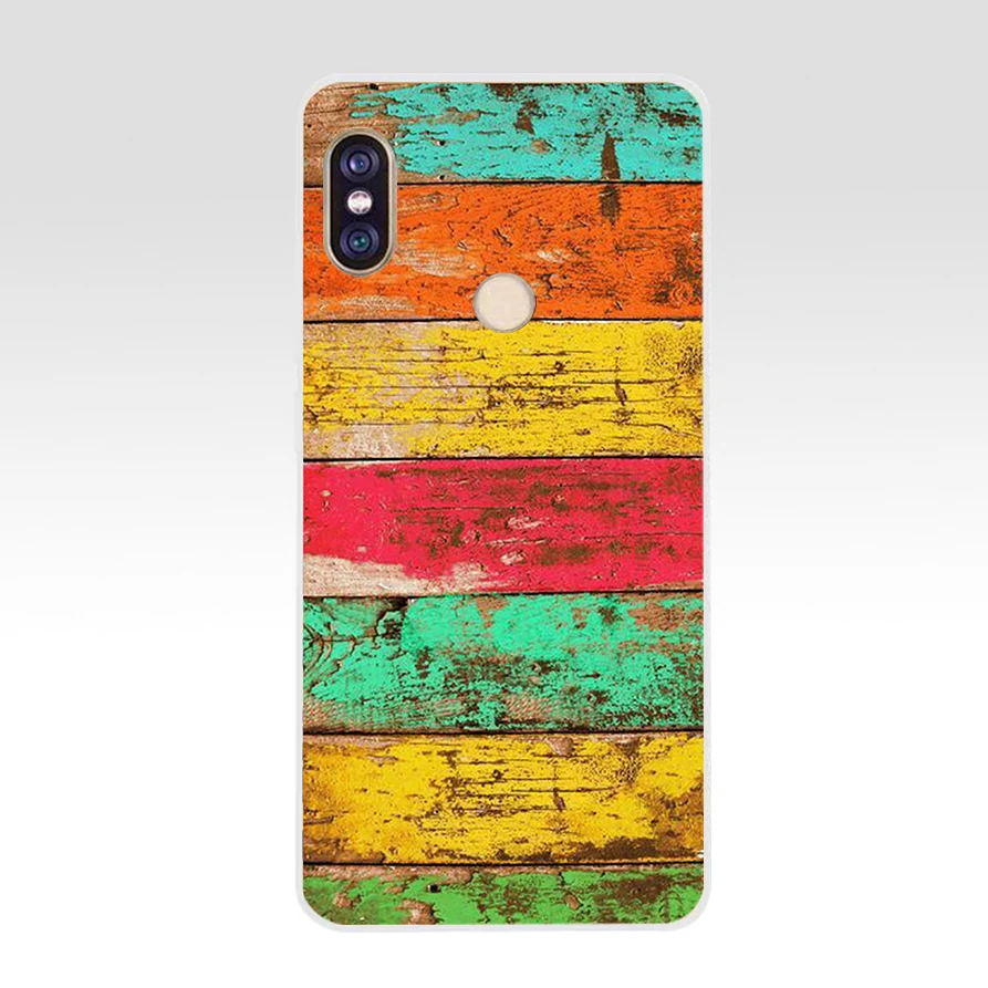 Мягкий силиконовый чехол из ТПУ 121AQ с текстурой древесины для телефона xiaomi redmi 6 pro