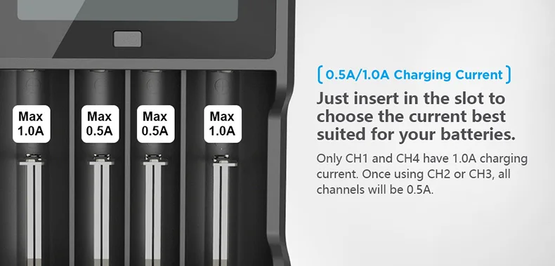 XTAR 18650 зарядное устройство/VC2 VC4 lcd USB зарядное устройство/QC3.0 Быстрая зарядка VC4S SC2/VC2S PB2 18650 зарядное устройство