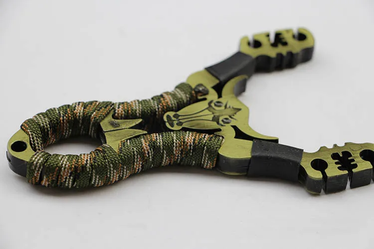 Мощная Рогатка из алюминиевого сплава камуфляжная лук Катапульта Открытый Охота