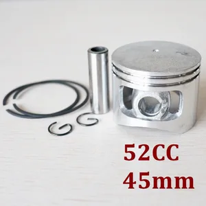 Поршень цепной пилы комплект 45 мм для китайских 5200 52cc G5200, двигатель газового цилиндра с контактными кольцами, запасные части
