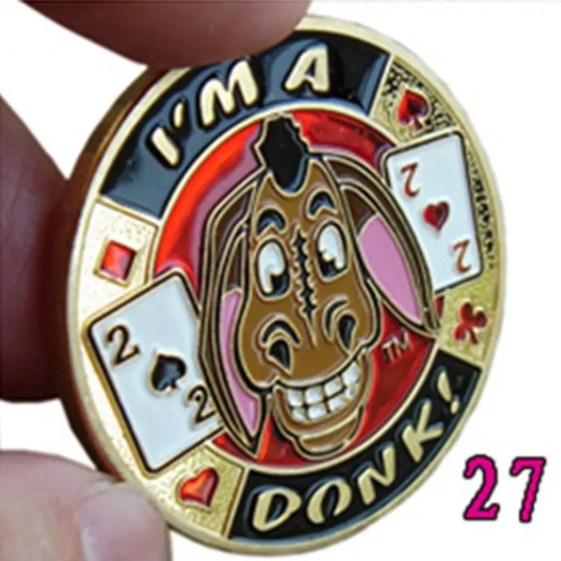 Poker Card Chips защита для рук Poker Spade счастливые фишки Позолоченные памятные обмен монет коллекция монет подарок