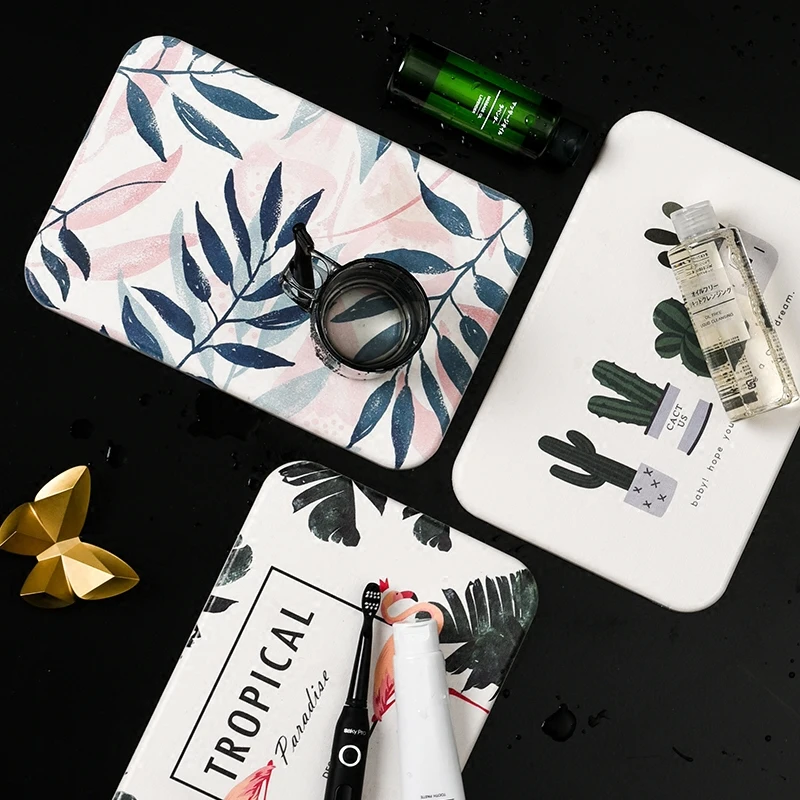 Большой диатомит умывальник абсорбирующий коврик бытовой диатомовый для мытья