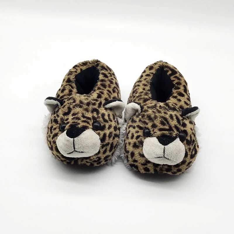 Меховые леопардовые тапочки с зернистой поверхностью мужская и женская обувь