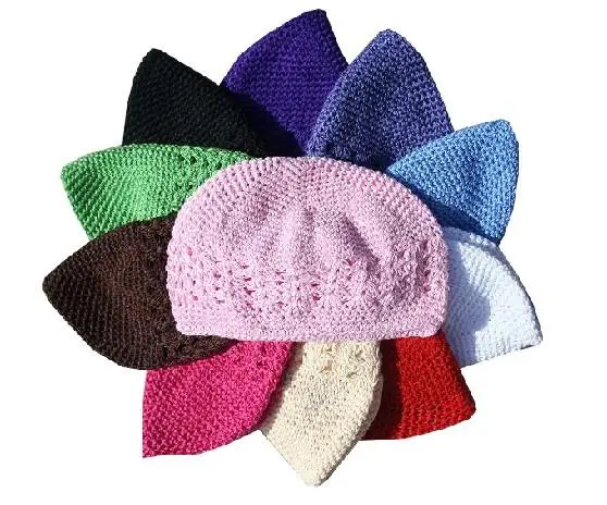 200 шт. шапки-Куфи вязаная детская шапочка шапка крючком шапки kufi детские вязаные