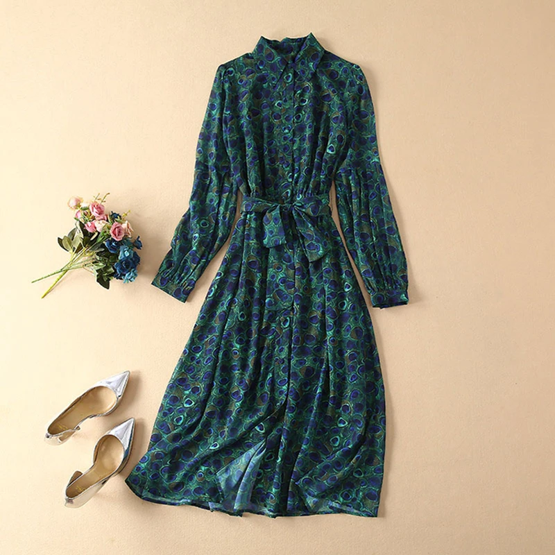 Высокое качество новая мода 2020 дизайнерское подиумное платье женское с длинным