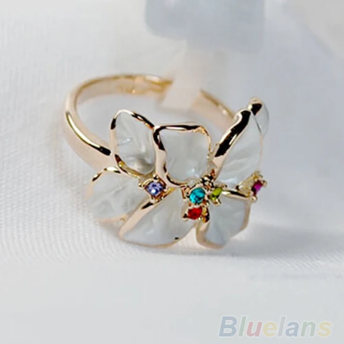 Женское свадебное кольцо в западном стиле из сплава без никеля виде цветка