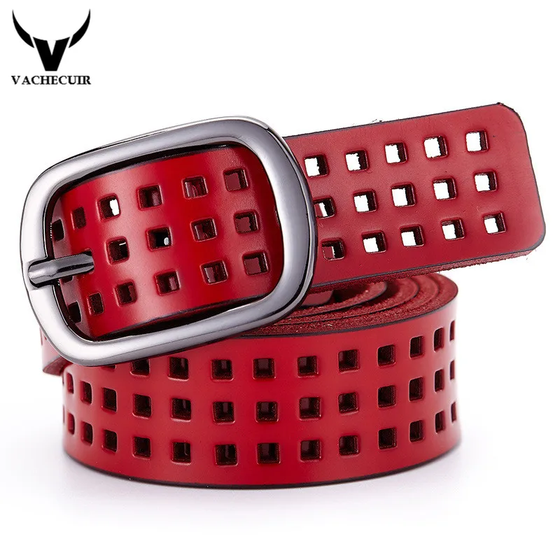 2017 фирменный женский ажурный кожаный ремень с пряжкой язычком дизайнерские