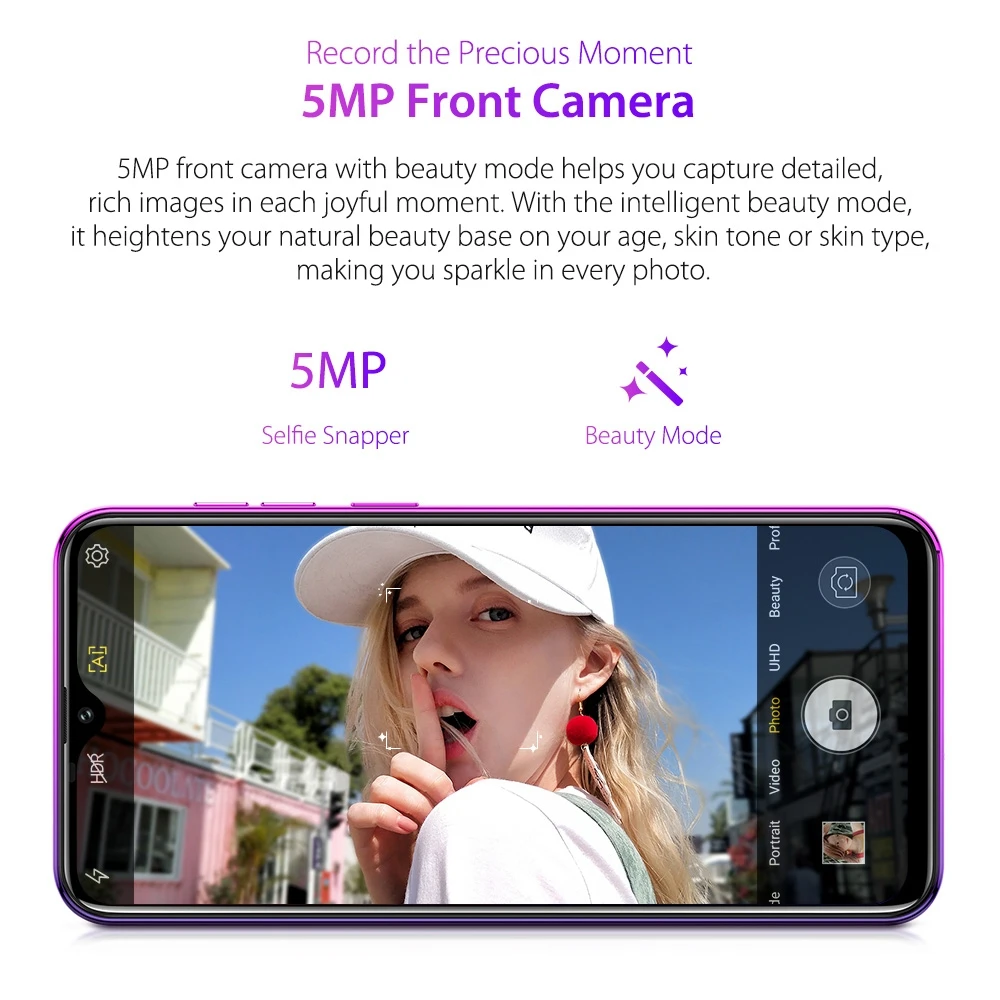 Смартфон Ulefone Note 7P Android 9,0 четырехъядерный 3500 мАч 6,1 дюймовый экран капли воды 3 ГБ+ 32 Гб мобильный телефон разблокировка лица