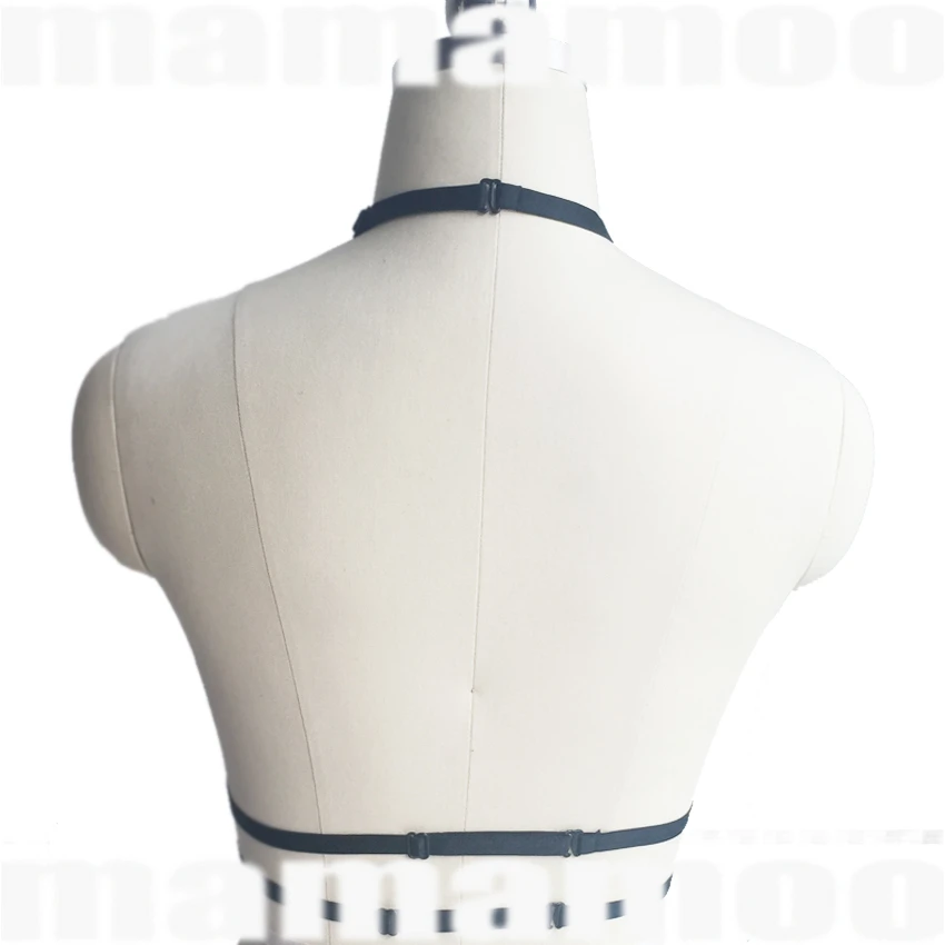 Черная Пастельная Готическая клетка для женщин женское сексуальное бондажное