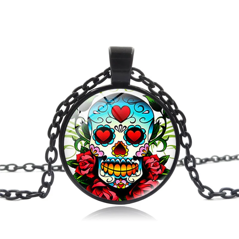 Новые аксессуары Dia de los muertos time series ожерелье кулон подарок geek свитер цепь мужчины