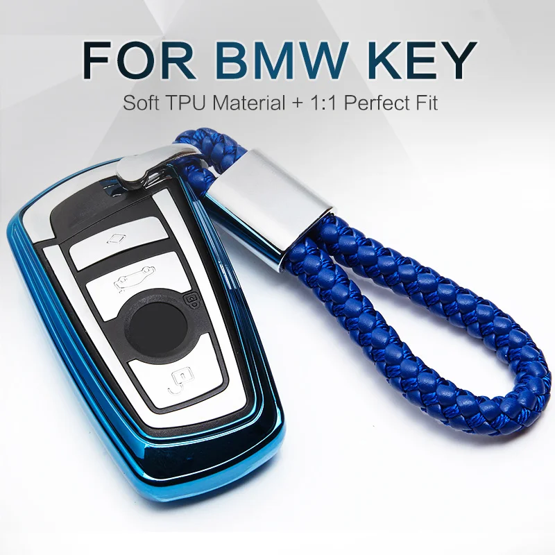 Чехол для ключей ТПУ BMW 520 525 Series 1 3 5 7 F10 G30 F30 F31 X4 X5 F15 E53 E36 E39 F20 F48 F34 F07 E46|Футляр