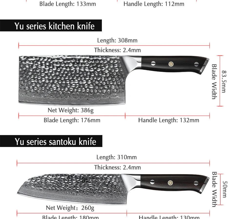 XINZUO 4 шт набор кухонных ножей 67 слоев дамасской стали нож шеф-повара Santoku кухонные ножи из нержавеющей стали столовые приборы