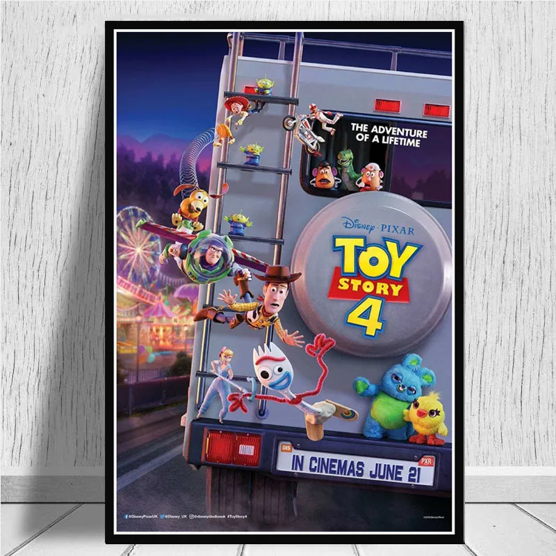 Posters and Prints Toy Story 4 Movie Poster Wall Art Picture Canvas Painting for Room Home Decor - Цвет: 0015