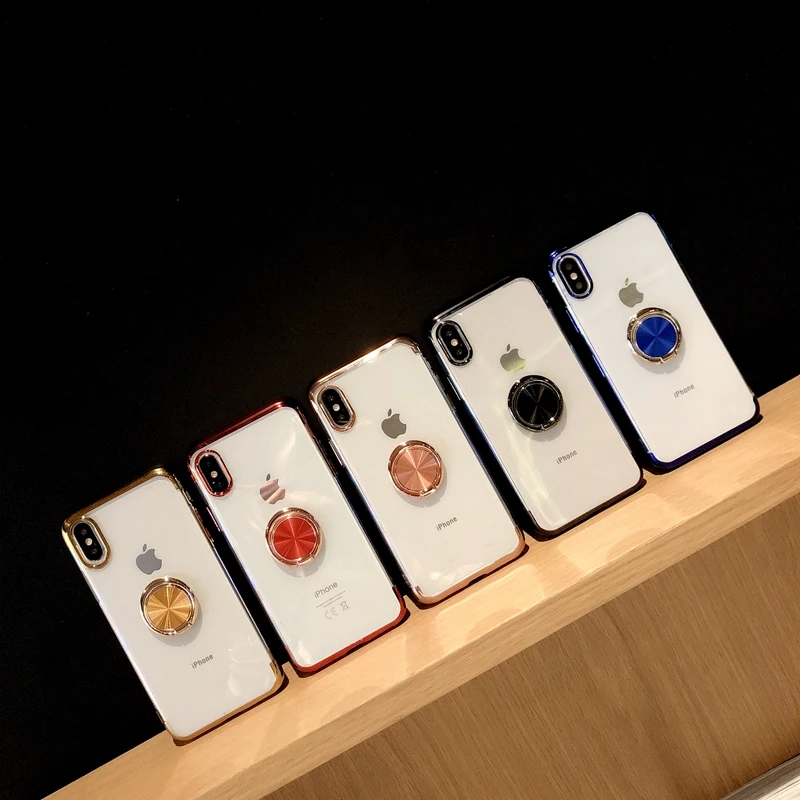 Чехол для iphone 7 8 plus 6 s магнитный автомобильный держатель прозрачный чехол 11 Pro Max XS