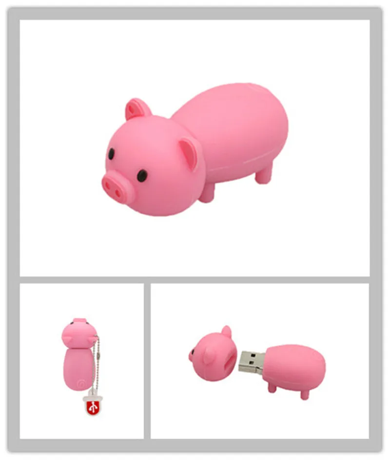 Высокая скорость! Милый мультяшный usb флеш-накопитель с поросенком флешка 4 ГБ 8 16