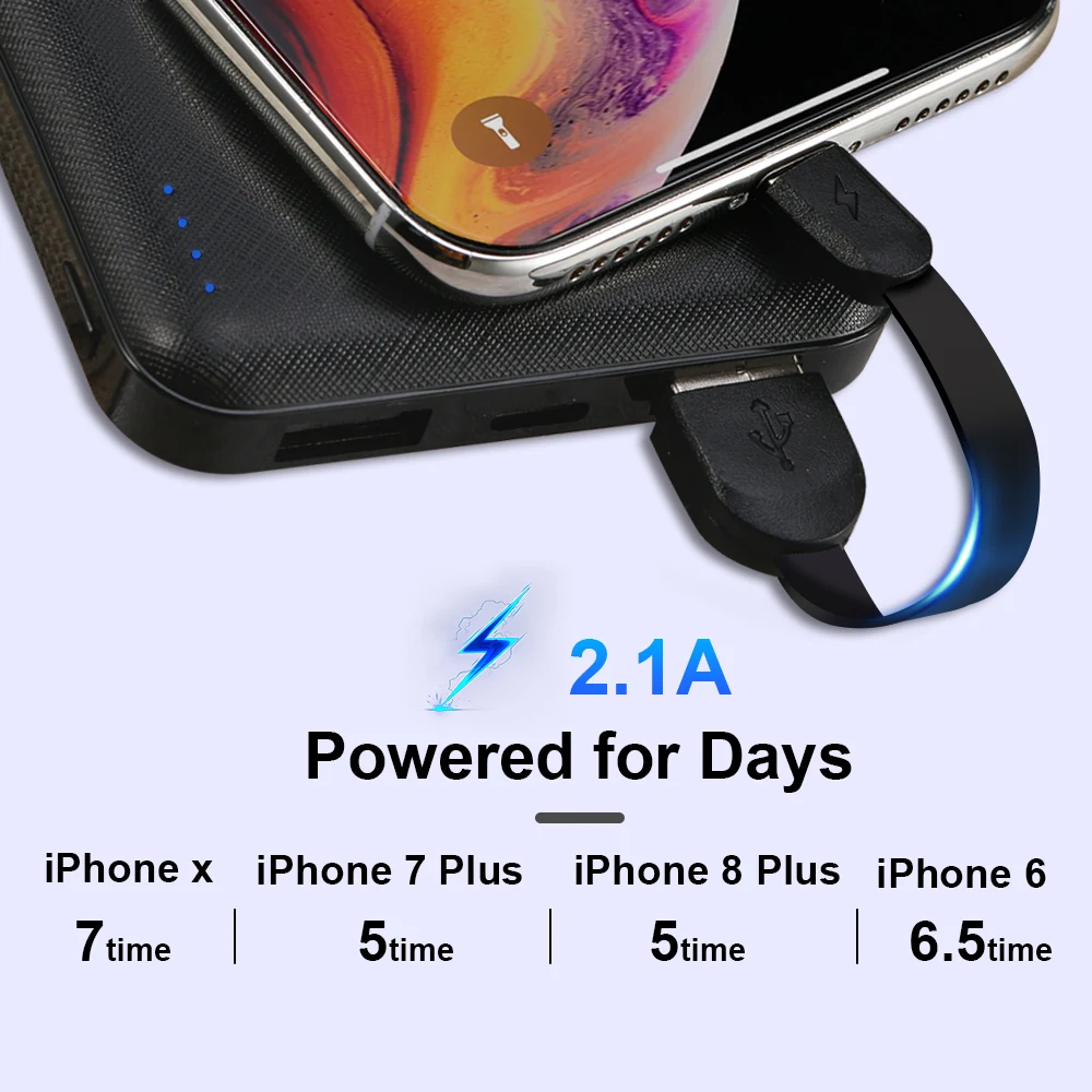 Внешний мини аккумулятор WK на 10000 мА · ч для Xiaomi внешний блок питания iPhone