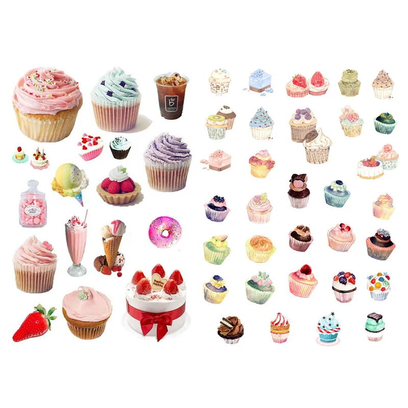 1 шт. конфеты гамбургер торт еда Precut Kawaii Канцтовары милый блокнот Sketchbook молочные планировщик наклейки Школа Офис Декор