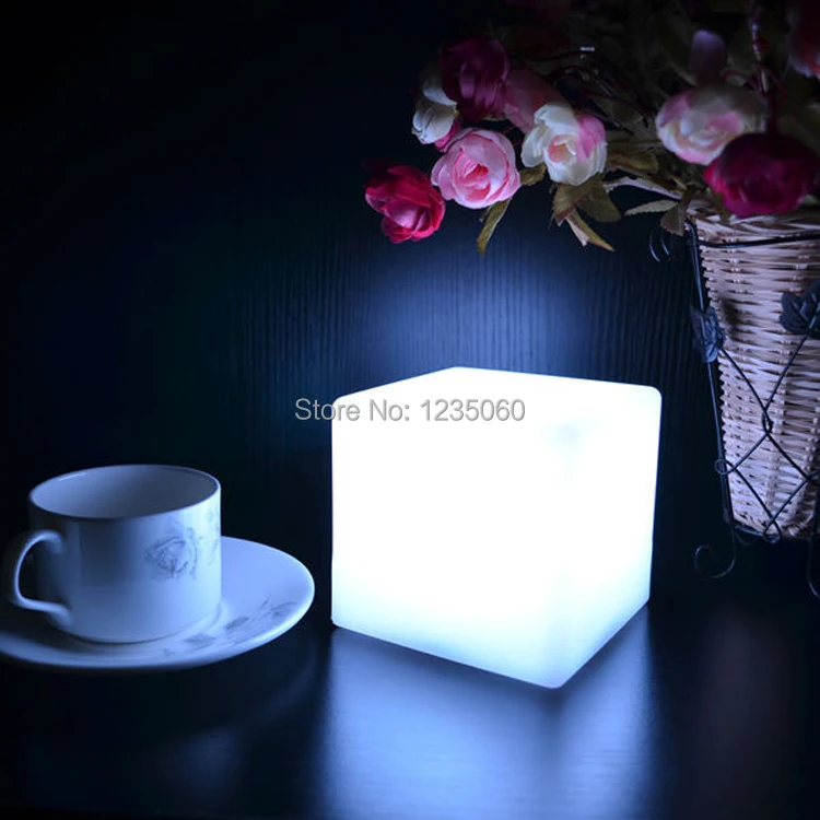 Новогоднее украшение для свадьбы Перезаряжаемые светодиодный куб RGB