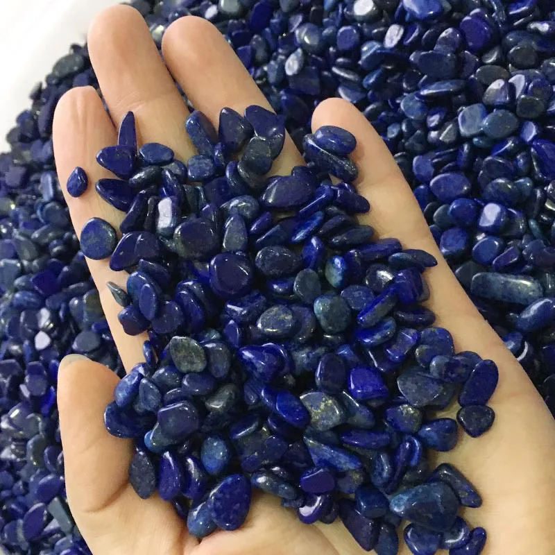 100g Natural Lapis Lazuli Gravel Cyan Rock Crystal Quartz Lasurite Mineral Specimen Fish Tank Garden Flowerpot Decoration Stone |