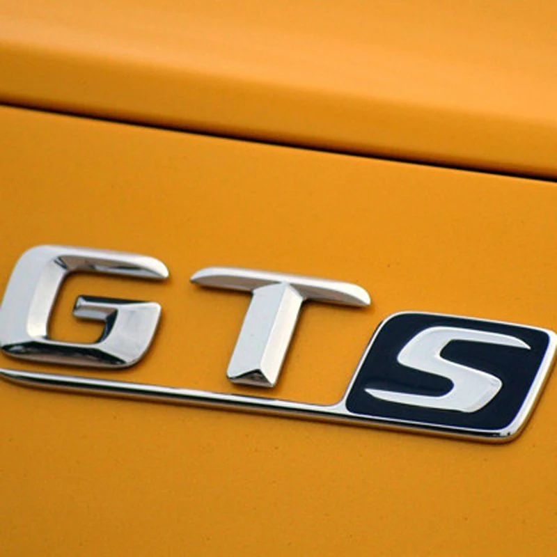 ABS значок GTS наклейка с эмблемой на заднее стекло автомобиля для Mercedes Benz w117 cla45 w205