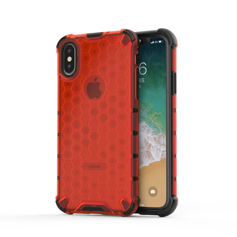 2 в 1 Гибридный ТПУ + PC бронированный чехол для iPhone XS Max XR X 7 8 Plus 6 6S прочный узор