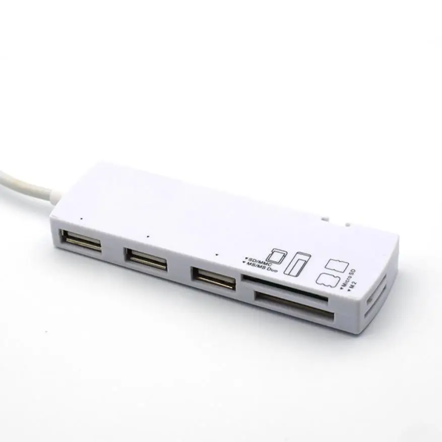 Новый USB 2 0 устройство для чтения карт памяти SD MMC MS Duo Micro M2 адаптер Usb l0803