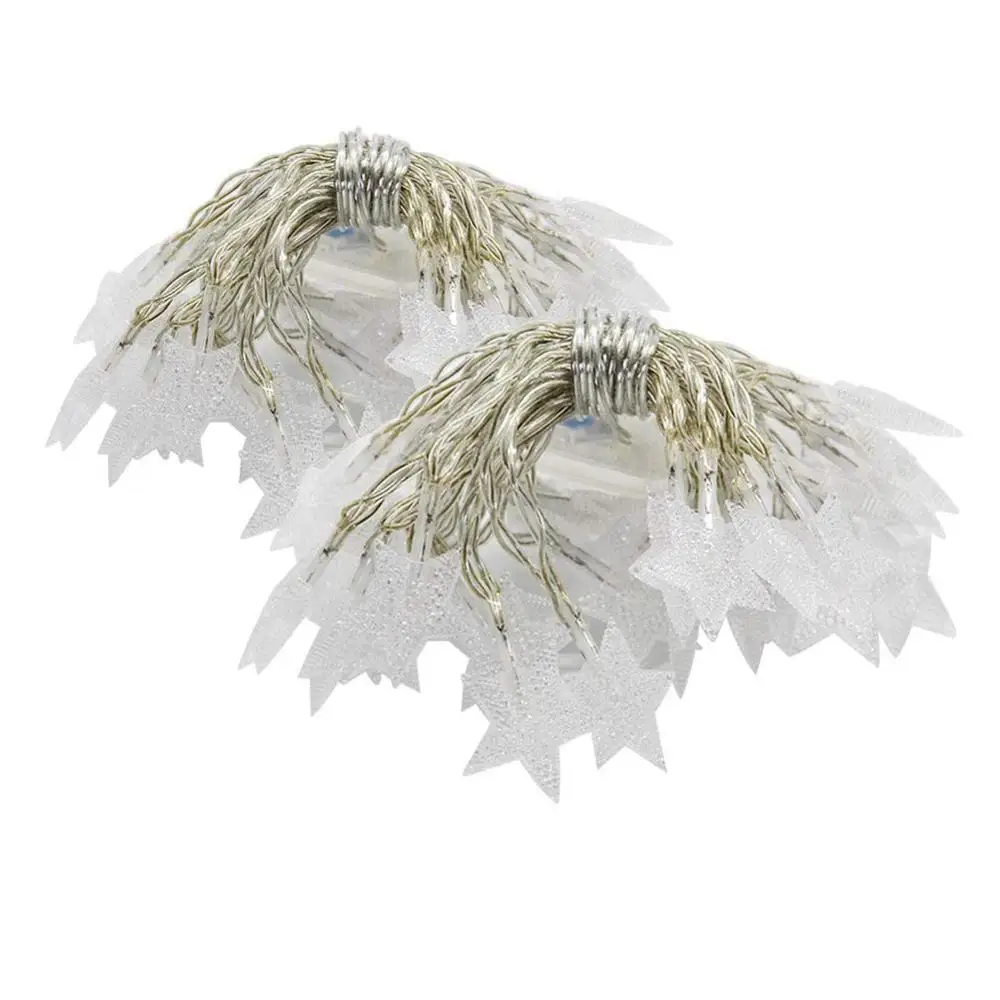 Светодиодная гирлянда с батареей сказочные звезды Рождественский свет цепь