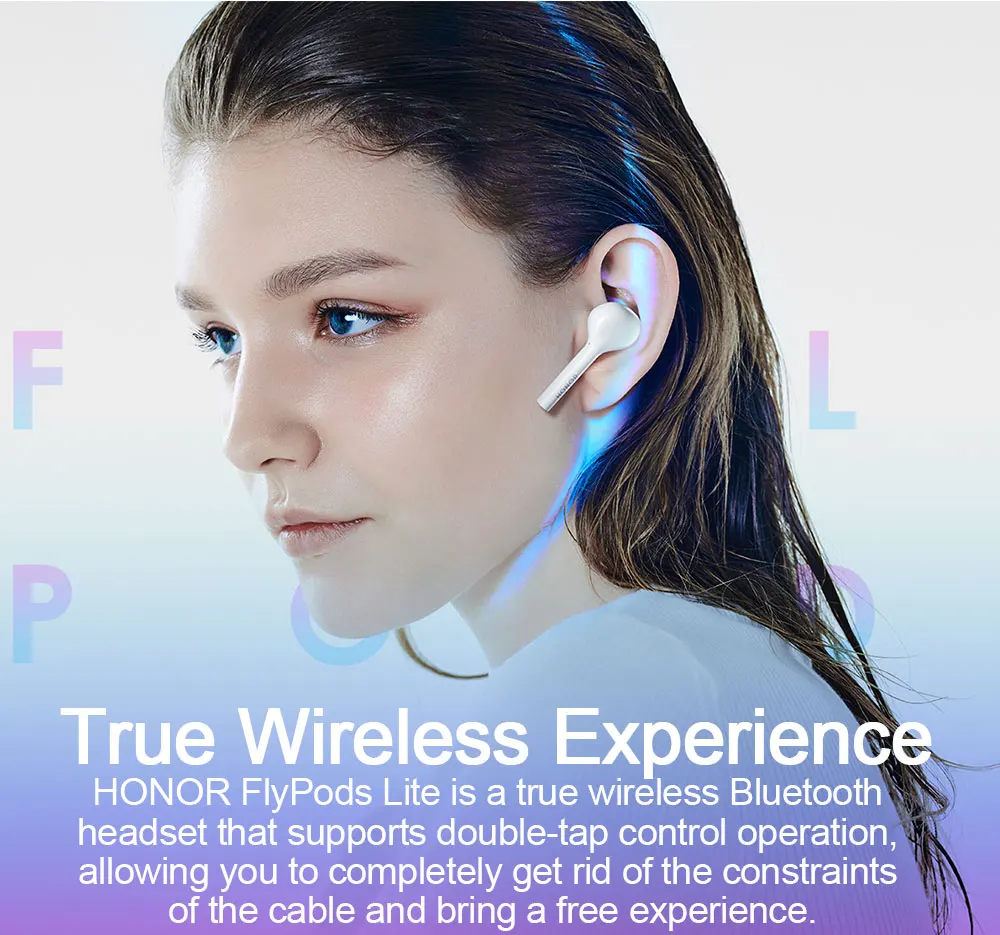 Huawei Honor Flypods Lite, беспроводные наушники Hi-Fi, IP54, водонепроницаемые, с управлением, Беспроводная зарядка, Bluetooth 4,2, гарнитура