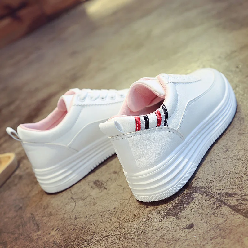 Женские парусиновые кроссовки Zapatillas Mujer Белые Повседневные из Вулканизированной