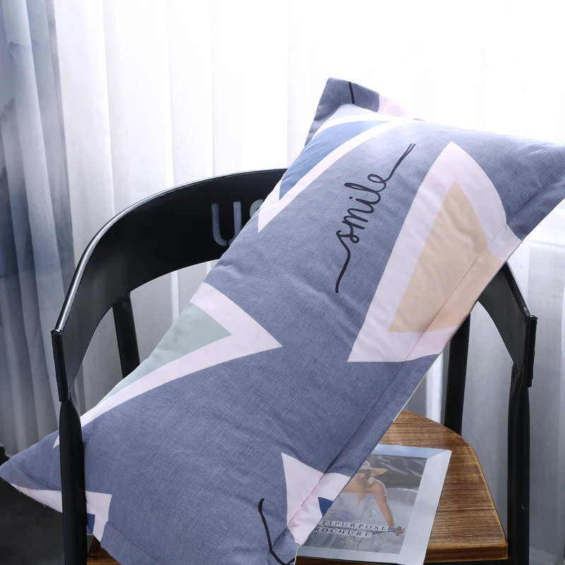 Постельного белья синий Треугольники узор полиэстер комплект тканей реактивной