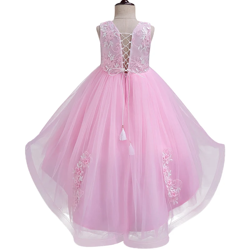 2018 пасхальное платье для девочек высокое качество Vestidos детская одежда свадебное