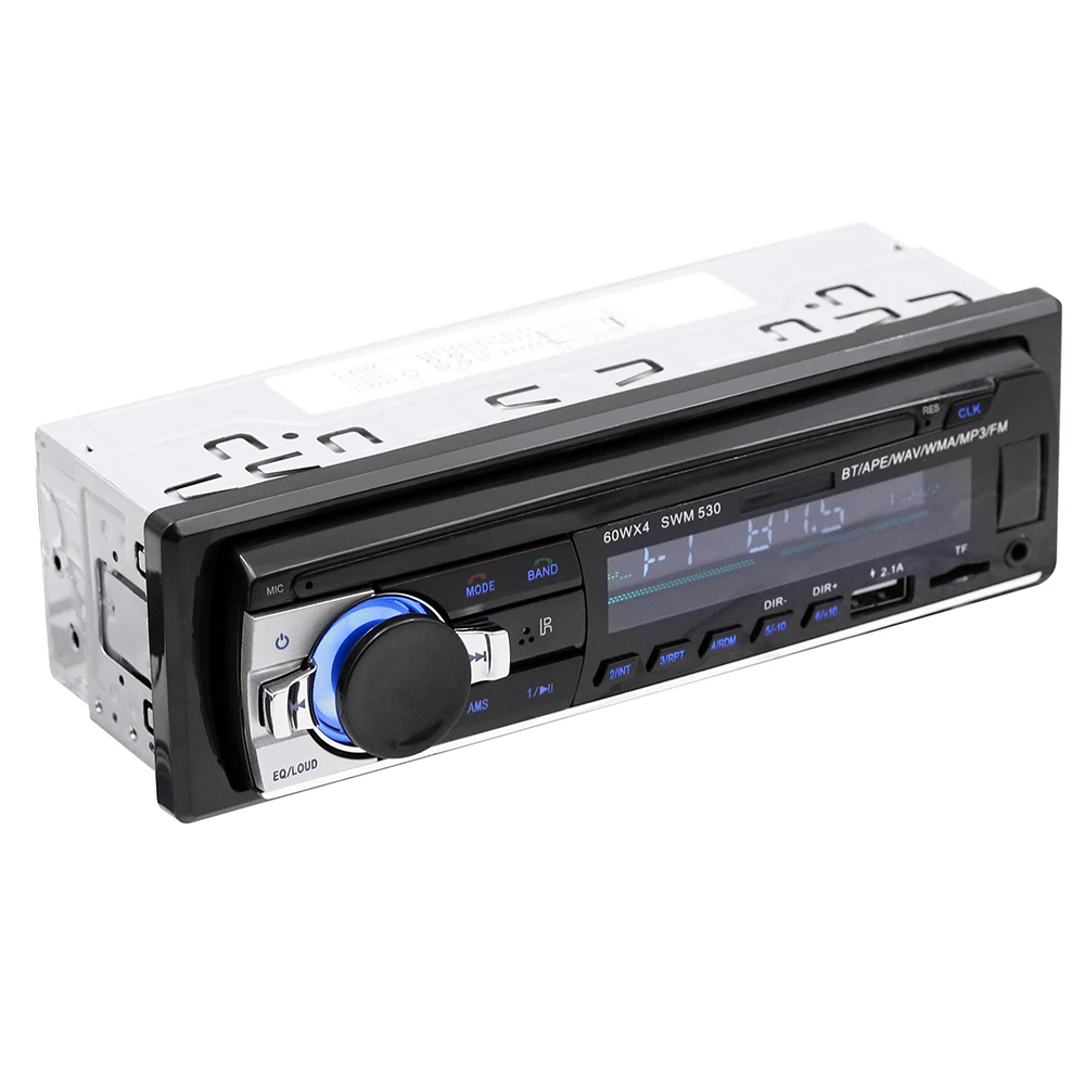 Автомагнитола с Bluetooth автомагнитола FM радио Aux входным приемником SD USB 12 В 1 din