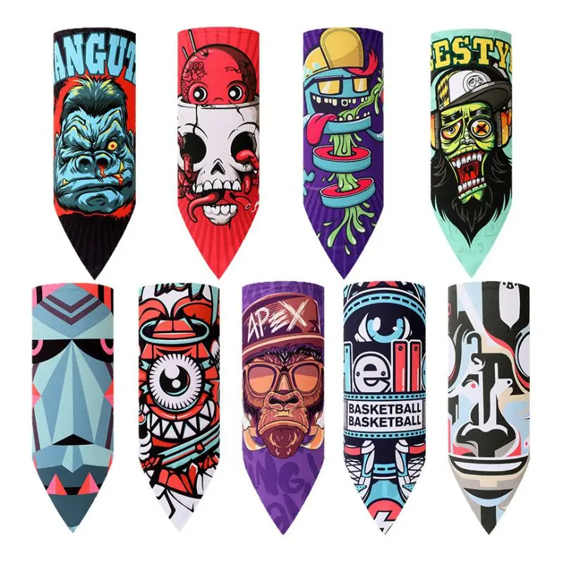 Волшебные шарфы для сноуборда и велоспорта на Хэллоуин 3D маска лица Балаклава