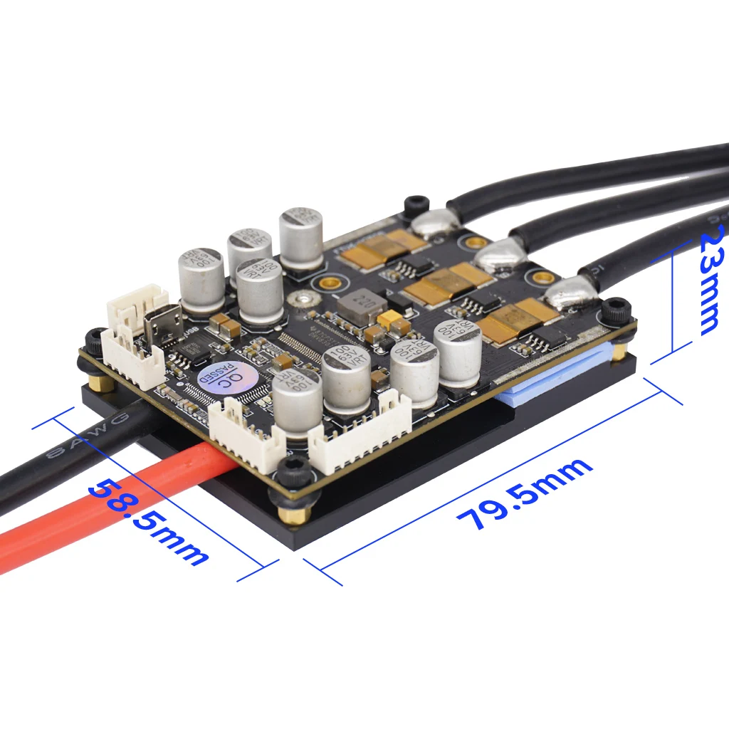 Большая емкость Benjamin ESC VESC6.6 Электрический скейтборд доска для серфинга электронный регулятор 200A 60 V