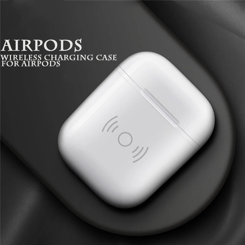 AirPods чехол Беспроводная зарядка коробка для Bluetooth гарнитура беспроводной