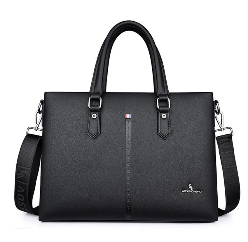 Черный Cartera Maletines Para Hombere деловой мужской портфель - Цвет: Черный