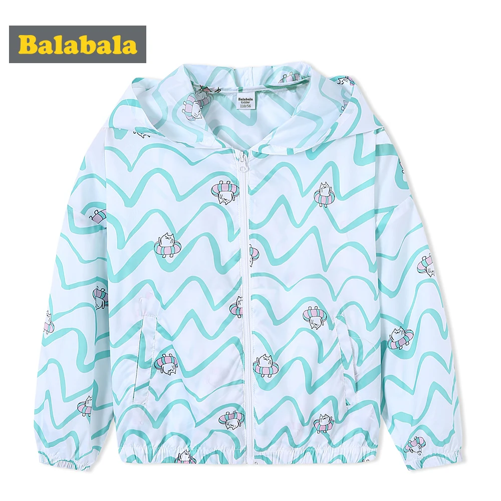 Balabala New Arrival 2019 Summer Brand Fashion Children's jacket Kids Outwear Boys Coats windbreaker for Girls | Детская одежда и