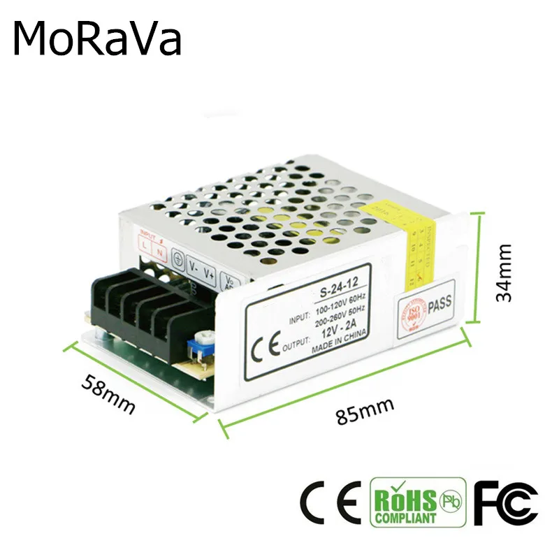 Источник питания DC 12 В 1A 2A 3A 5A 10A 12A 15A 20A 30A 40A трансформатор освещения для светодиодных лент переключения света адаптер питания драйвер