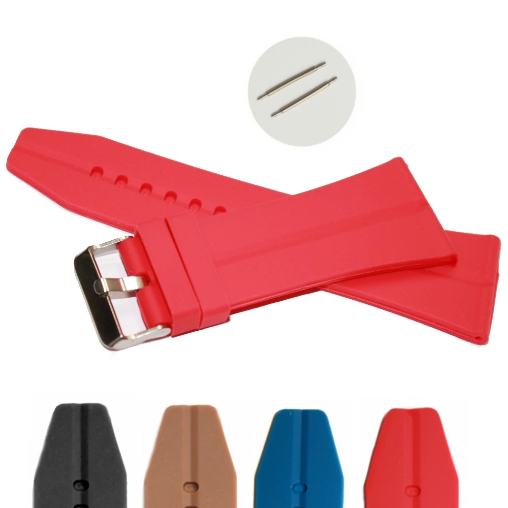 Ремешок для часов Happy Red из силиконовой резины размеры 34 мм WB1045D34JB|watch band strap|band