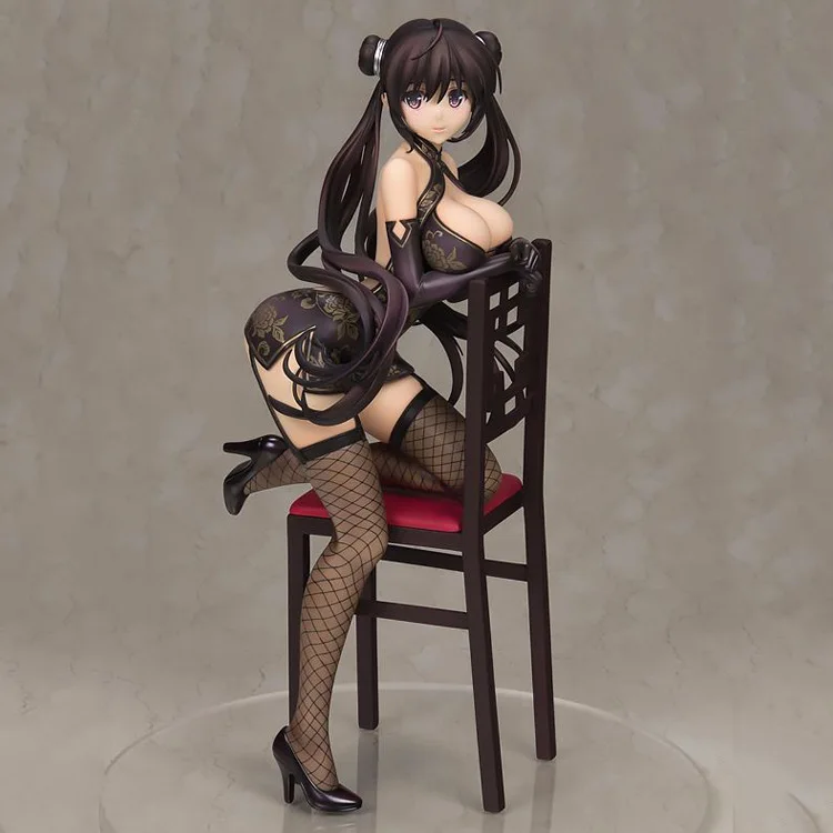 27 см аниме фигурка Fuyutsuki Togetsu Cheongsam На Коленях Стул Ver.2 Misaki Kurehito 1/6 Масштаб Сексуальная модель игрушки дети куклы