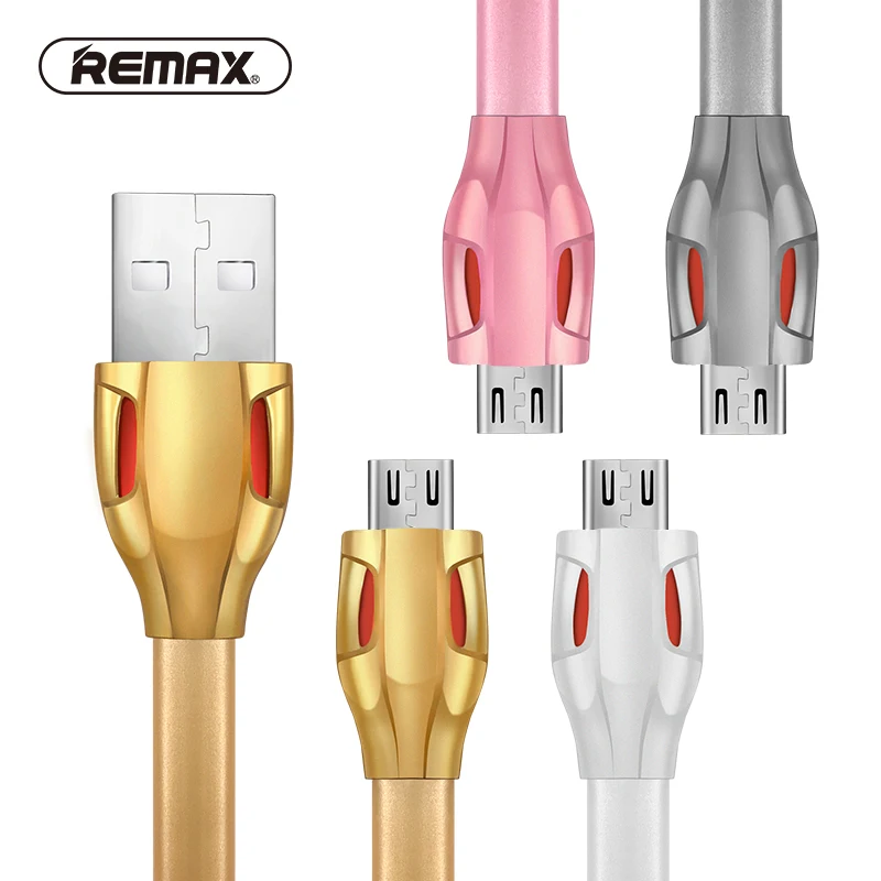 REMAX Laser красный освещение Micro USB кабель зарядного кабеля 2.1A 1 м передачи гибкие