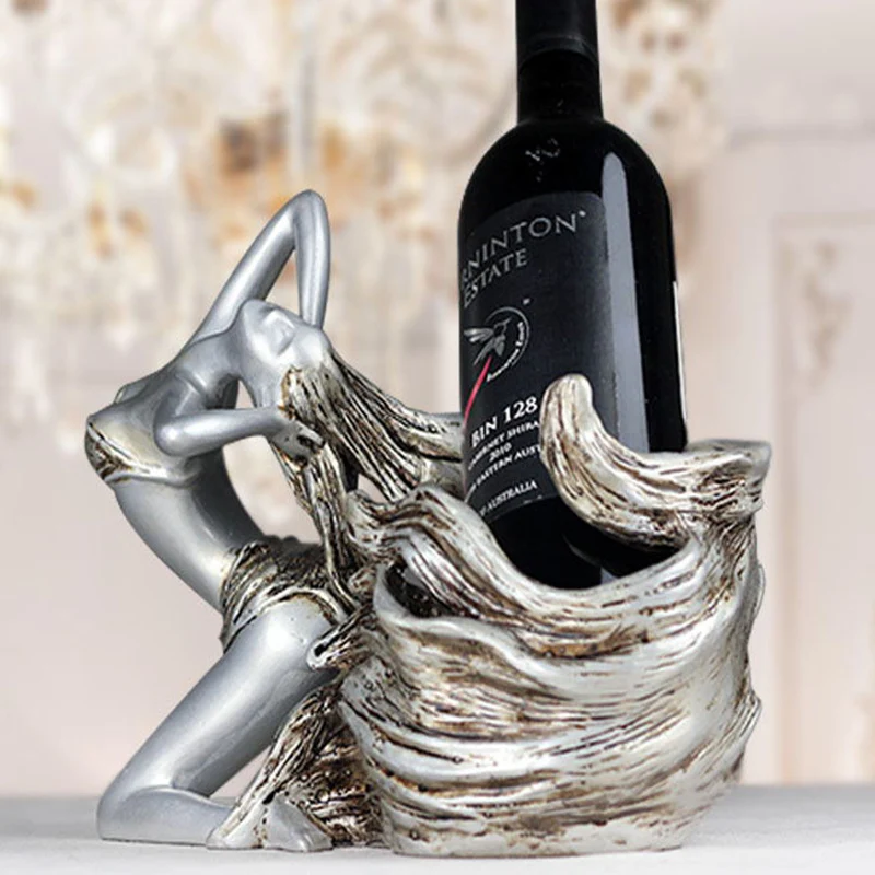 

Wine rack decoration luxury living room cabinet Decor creative dining table decoration Valkyrie housewarming gift