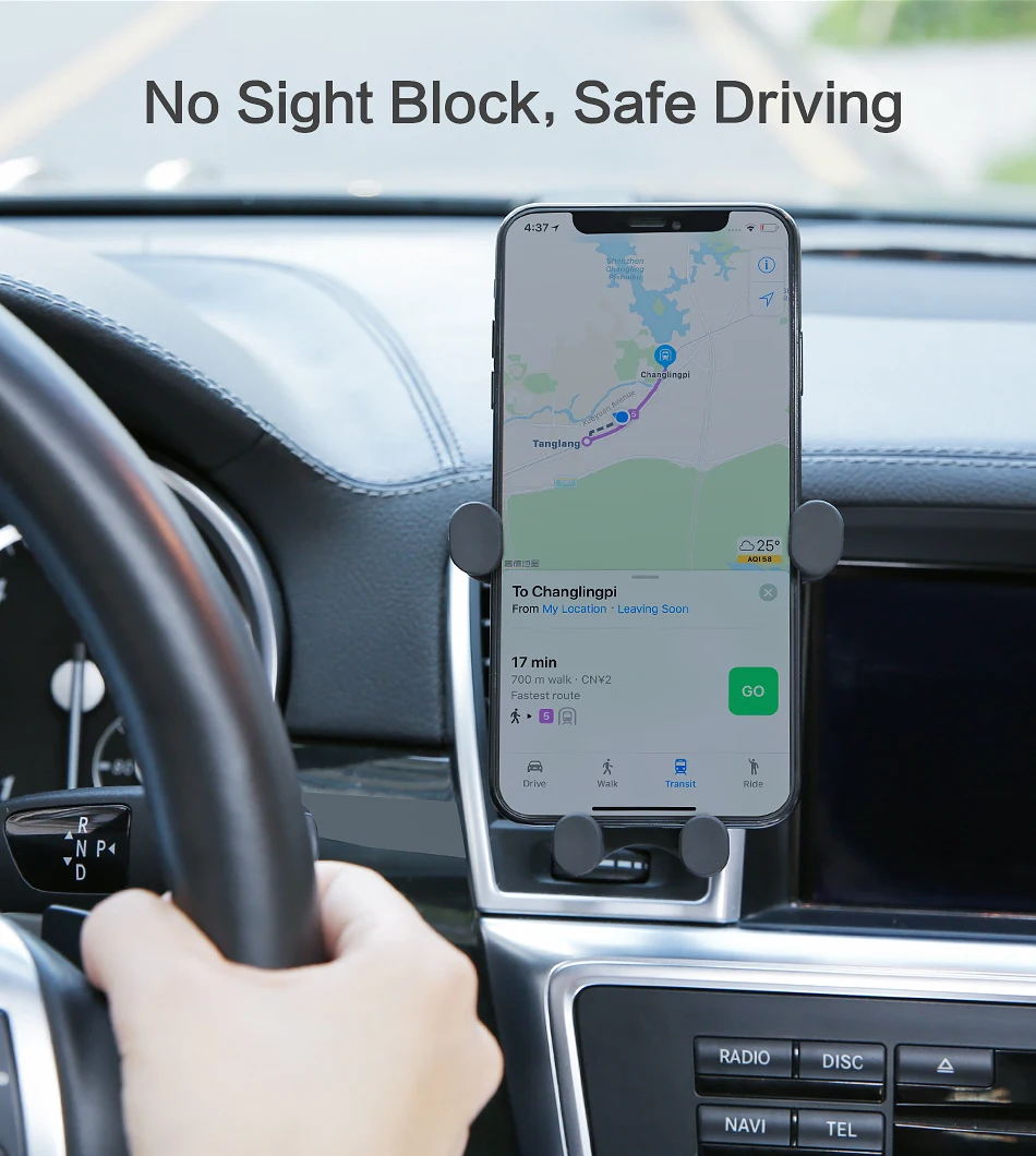 Автомобильный держатель для телефона FLOVEME для iPhone XS X Gravity Air Vent, держатель для телефона в автомобиле, держатель для мобильного телефона, подставка для samsung S9