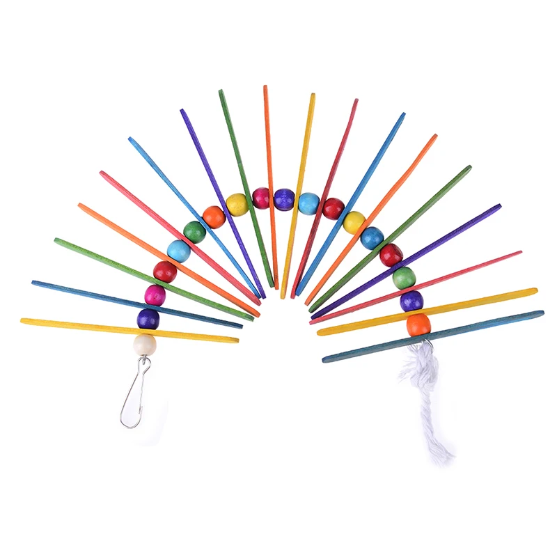 Маленький Попугай висячая игрушка и палочки для Фруктового мороженого птица