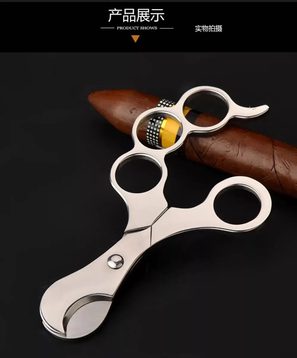 

New 1pcs stainless steel cigar Cutter Cigar Scissors knife Cigar Accessories