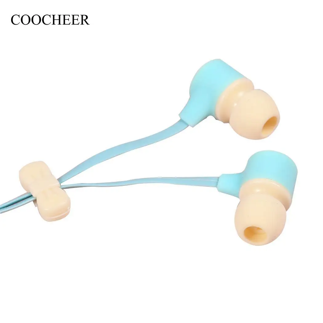 COOCHEER 3 5 мм наушники вкладыши с портативный Macaron чехол наборы Earbud шкаф для хранения